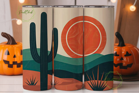 Desert Sunset 20oz Tumbler Wrap Sublimation PixelChick 