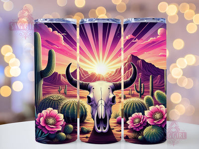 Desert Sunset Western 20oz Tumbler Wrap Sublimation Design, Straight Tapered Tumbler Wrap, Western Tumbler Png, Instant Digital Download Sublimation SvggirlplusArt 