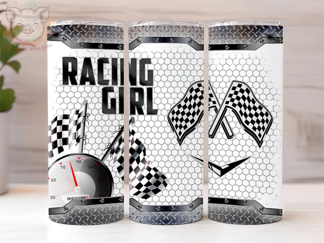Design Racing Tumbler, Racing Girl PNG Downloads,Racing 20oz Tumbler Png, Sublimation Design, Digital, Digital Download PNG Sublimation Lara' s Designs 