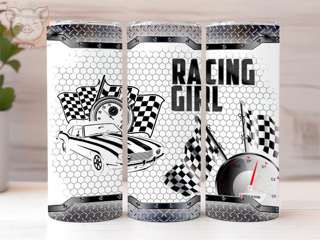 Design Racing Tumbler, Racing Girl PNG Downloads,Racing 20oz Tumbler Png, Sublimation Design, Digital, Digital Download PNG Sublimation Lara' s Designs 