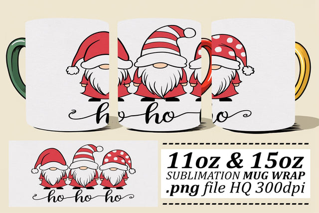 Design your mugs, with our versatile wrap templates! , Xmas Sublimation afrosvg 