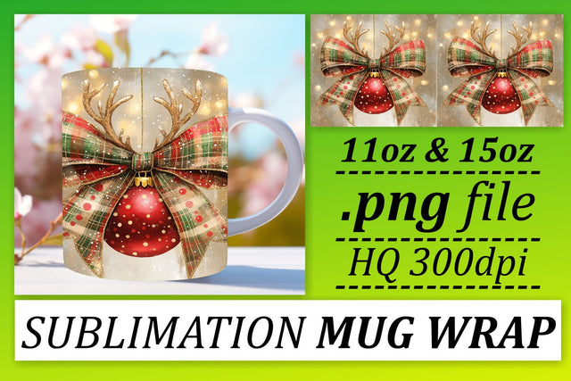 Design your mugs, with our versatile wrap templates! , Xmas Sublimation afrosvg 