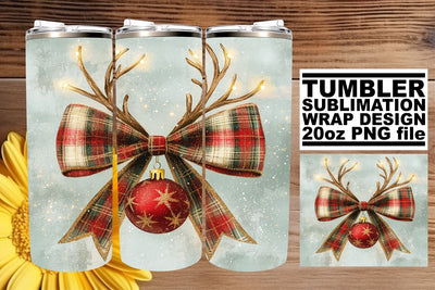 designed for beautiful prints! , Elegant tumbler wrap, Christmas Bow Sublimation afrosvg 