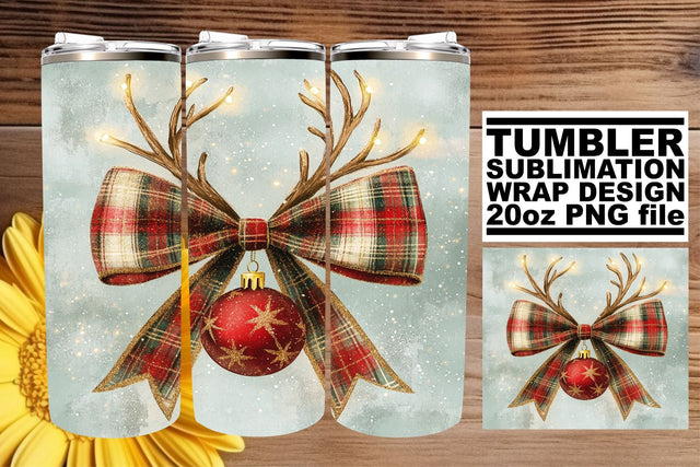 designed for beautiful prints! , Elegant tumbler wrap, Christmas Bow Sublimation afrosvg 