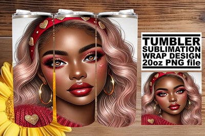 designed for beautiful prints! , Elegant tumbler wrap, Love Girl Sublimation afrosvg 