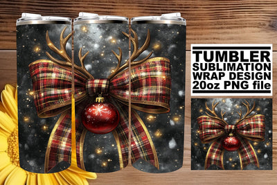 designed for custom sublimation! , Stylish tumbler wrap, Christmas Bow Sublimation afrosvg 