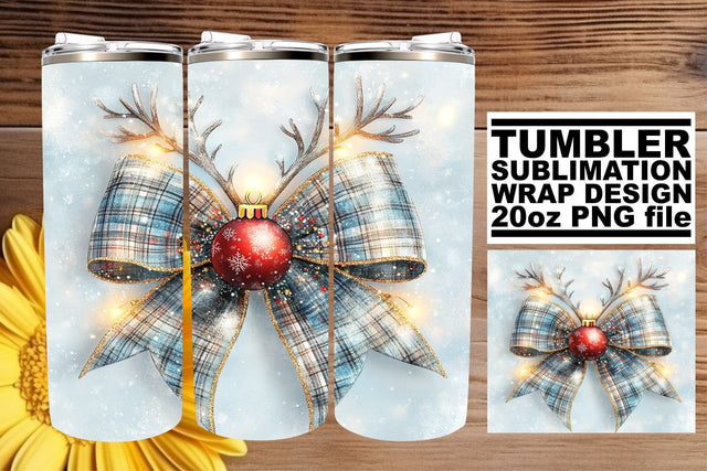 designed for every occasion! , Artistic tumbler wrap, Christmas Bow Sublimation afrosvg 