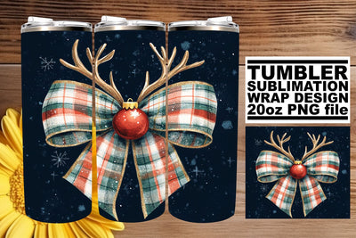 designed for every occasion! , Artistic tumbler wrap, Christmas Bow Sublimation afrosvg 