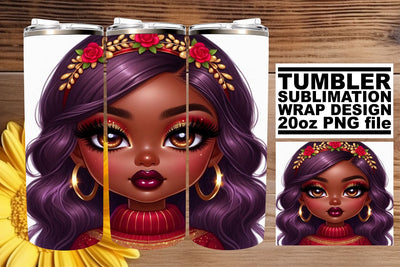 designed for every occasion! , Artistic tumbler wrap, Love Girl Sublimation afrosvg 