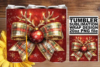 designed for stunning drinkware! , Creative wrap, Christmas Bow Sublimation afrosvg 