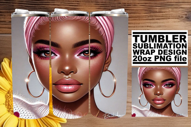 designed for stunning visuals! , High-resolution tumbler wrap, Love Girl Sublimation afrosvg 