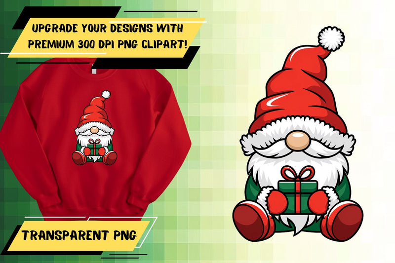 designed for sublimation , Stunning PNG artwork, Gnome Sublimation HoodArtCraft 