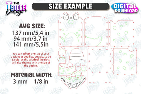 Desk Organizer Laser Cut Bundle | Animals Design | Glasses and Pencil Holder | CNC Files SVG The T Store Design 