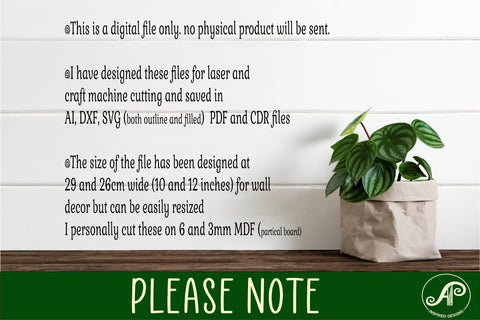 Detailed Dove wall art sign, SVG file SVG APInspireddesigns 