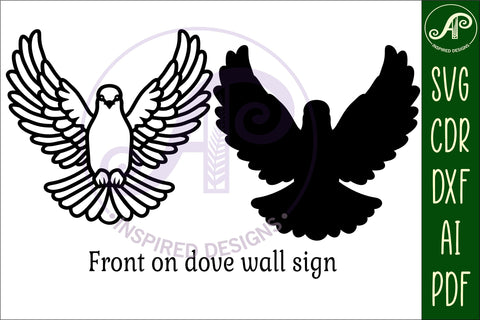 Detailed Dove wall art sign, SVG file SVG APInspireddesigns 