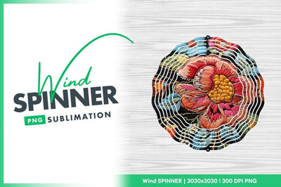 Detailed Embroidered Floral Design on Black Fabric with Colorful Stitches Sublimation Regulrcrative 