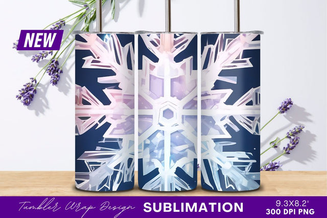 Detailed Snowflake On A Dark Blue Background Sublimation Regulrcrative 
