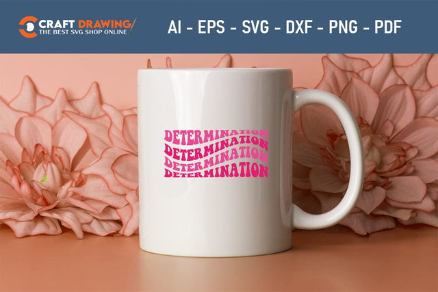 Determination Breast Cancer SVG, Pink Awareness Ribbon Svg, Heal Cancer Svg, Cancer Awareness Svg, Fight Cancer Svg, Cancer, Svg Files For Cricut SVG Debashish Barman 