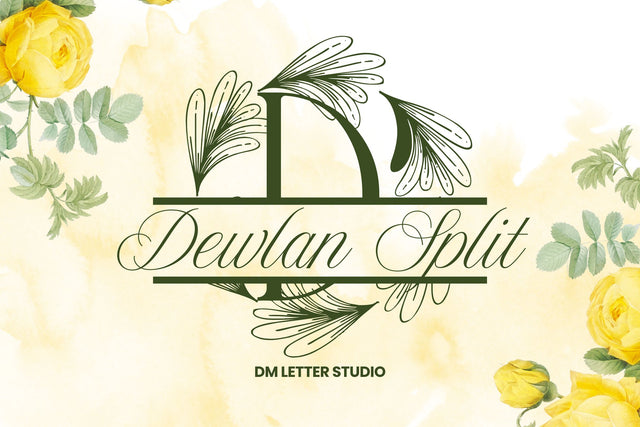 Dewlan Split Font Dm Letter Studio 