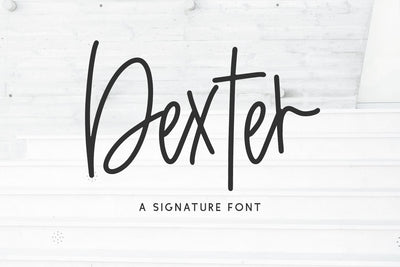 Dexter Signature Font Font Beck McCormick 