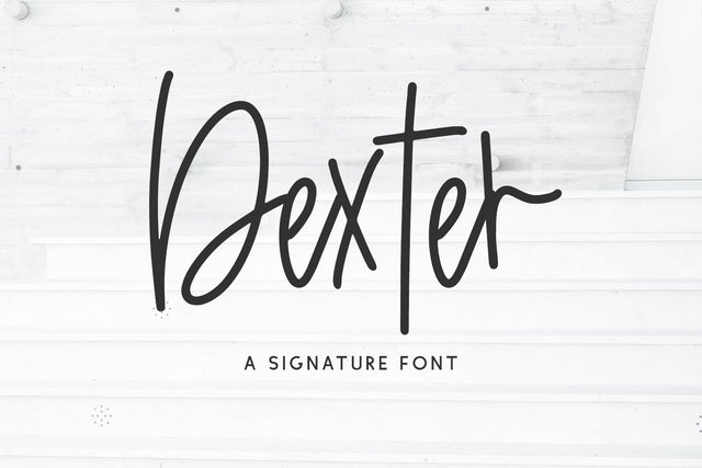 Dexter Signature Font Font Beck McCormick 