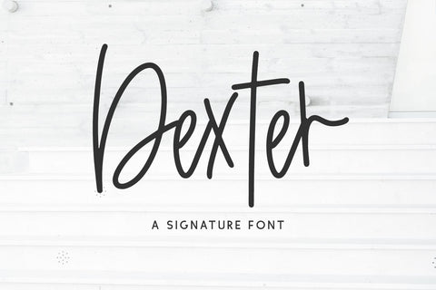 Dexter Signature Font Font Beck McCormick 
