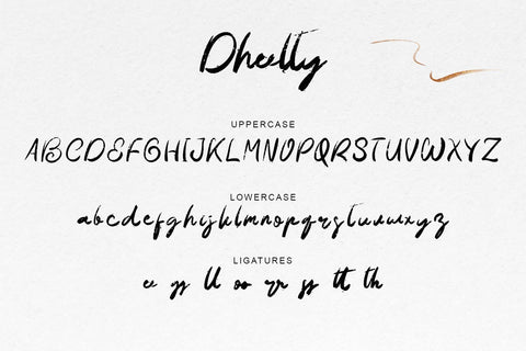 Dheelty Font Prasetya Letter 