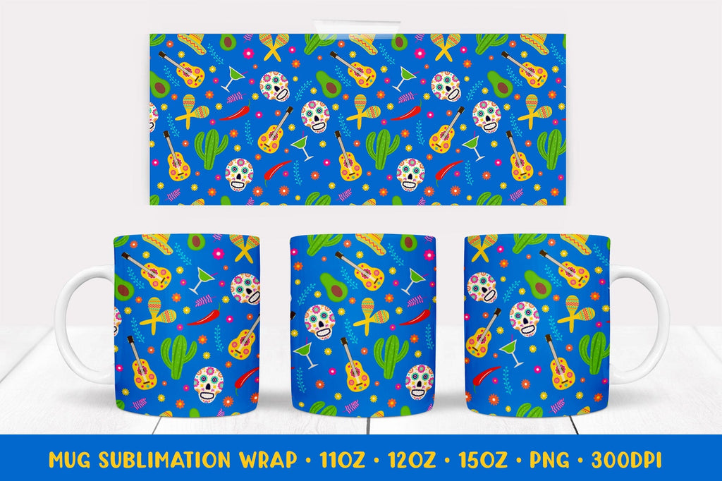 Dia De Los Muertos Mug Wrap Mexican Sublimation Design 07 So Fontsy Dia De Los Muertos Mug Wrap Mexican Sublimation Design 07 So Fontsy