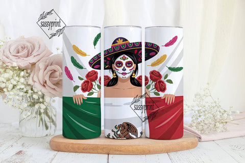 Dia de los Muertos Tumbler Wrap Sublimation sassyprint 