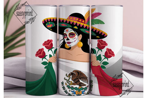 Dia de los Muertos Tumbler Wrap Sublimation sassyprint 