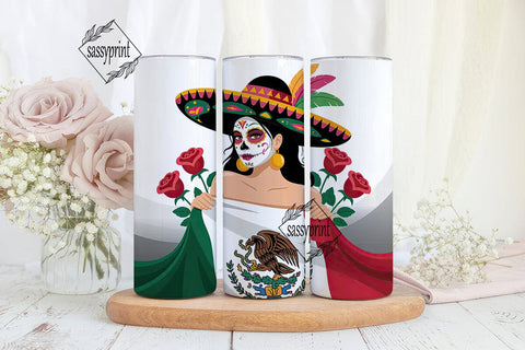 Dia de los Muertos Tumbler Wrap Sublimation sassyprint 