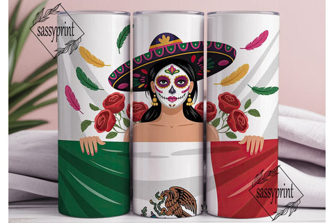 Dia de los Muertos Tumbler Wrap Sublimation sassyprint 