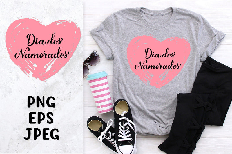 Dia Dos Namorados sublimation. Brazilian Valentines Day Sublimation LaBelezoka 