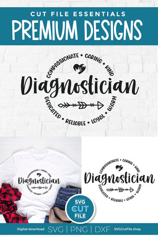 Diagnostician - an educational diagnostician or diag svg SVG SVG Cut File 