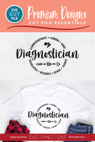 Diagnostician - an educational diagnostician or diag svg SVG SVG Cut File 