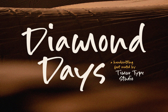 Diamond Days - Handwriting Font Font Timur type 