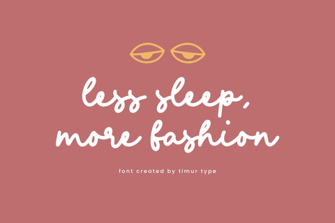 Diamond dreams - Handwritten font Font Timur type 