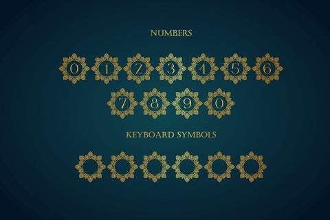 Diamond Monogram Mandala Font Dm Letter Studio 