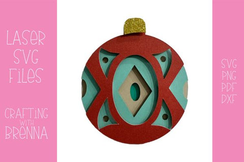 Diamond Ornament Laser SVG File SVG Crafting With Brenna 