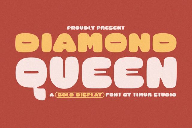 Diamond Queen - Bold Display Font Font Timur type 