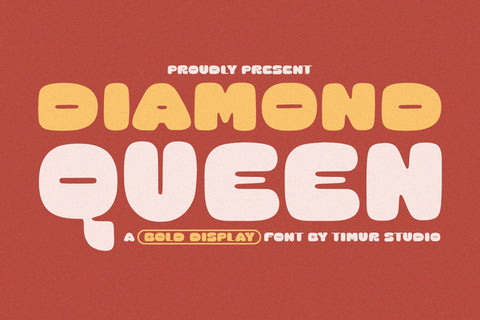 Diamond Queen - Bold Display Font Font Timur type 