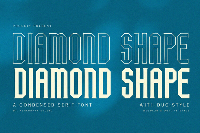 Diamond Shape - Serif Font Font Alpaprana Studio 