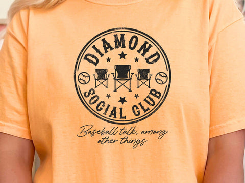 Diamond Social Club Funny Baseball SVG, Baseball Svg, Hilarious Design for Baseball Fans Svg SVG DesignDestine 