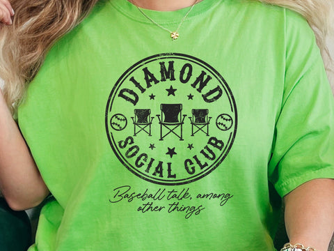 Diamond Social Club Funny Baseball SVG, Baseball Svg, Hilarious Design for Baseball Fans Svg SVG DesignDestine 