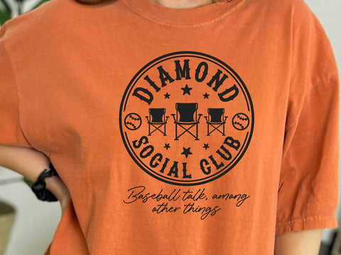 Diamond Social Club Funny Baseball SVG, Baseball Svg, Hilarious Design for Baseball Fans Svg SVG DesignDestine 