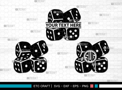 Dice SVG Bundle, Dice Silhouette, Casino Svg, Gamble Svg, Rolling Dice Svg, Game Dice Svg, Dice Faces Svg, Dice SVG ETC Craft 