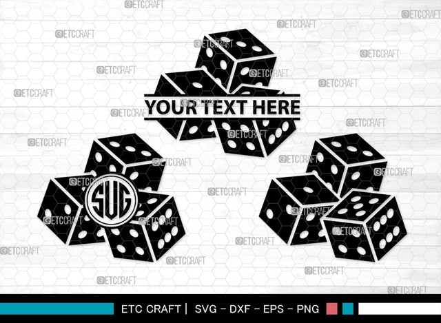 Dice SVG Bundle, Dice Silhouette, Casino Svg, Gamble Svg, Rolling Dice Svg, Game Dice Svg, Dice Faces Svg, Dice SVG ETC Craft 