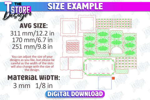 Dice Tower Bundle | Board Game| Dice Game | DND Geek Gift | Dice Accessories | CNC Files SVG The T Store Design 