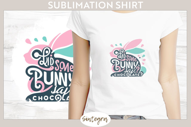 Did Bunny Say Chocolate v7 T-shirt Sublimation Sublimation Sintegra 
