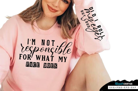 Did i roll my eyes out loud Sleeve SVG Design, Sarcastic SVG Design, Funny SVG Design, Sarcasm SVG, Funny Quotes SVG, Sarcastic Quotes SVG, Sassy SVG SVG Regulrcrative 
